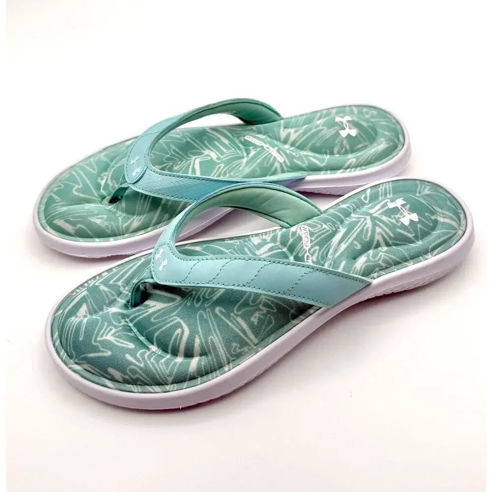 Under Armour Comfort Sandals Womens Sz 9 Marbella VII Thong Flip Flop VGC!